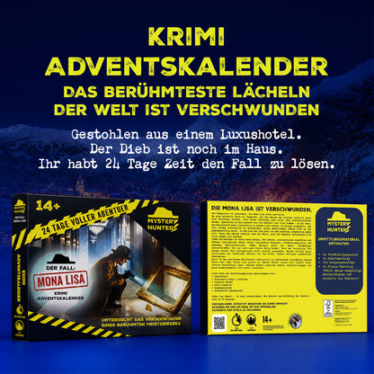 Mystery-Adventskalender 2026 für Erwachsene – Mona Lisa gestohlen