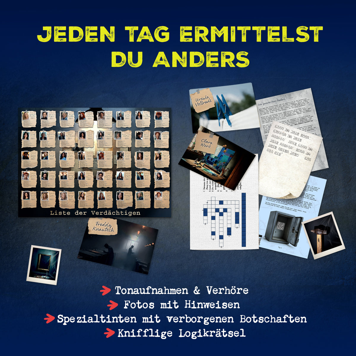 Mystery-Adventskalender 2026 für Erwachsene – Mona Lisa gestohlen