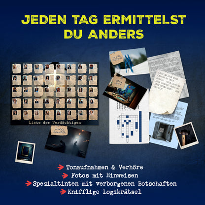 Mystery-Adventskalender 2026 für Erwachsene – Mona Lisa gestohlen